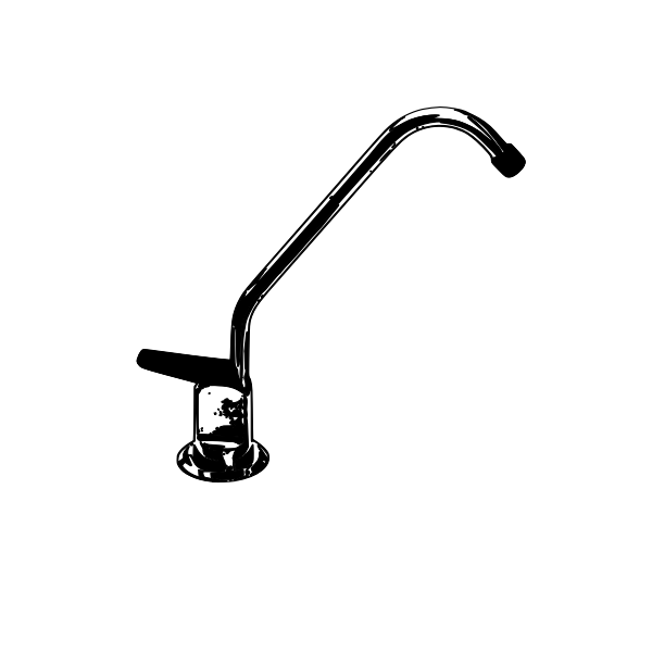 SVG Monochrome water tap vector illustration
