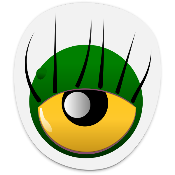 SVG Monster eye sticker vector image