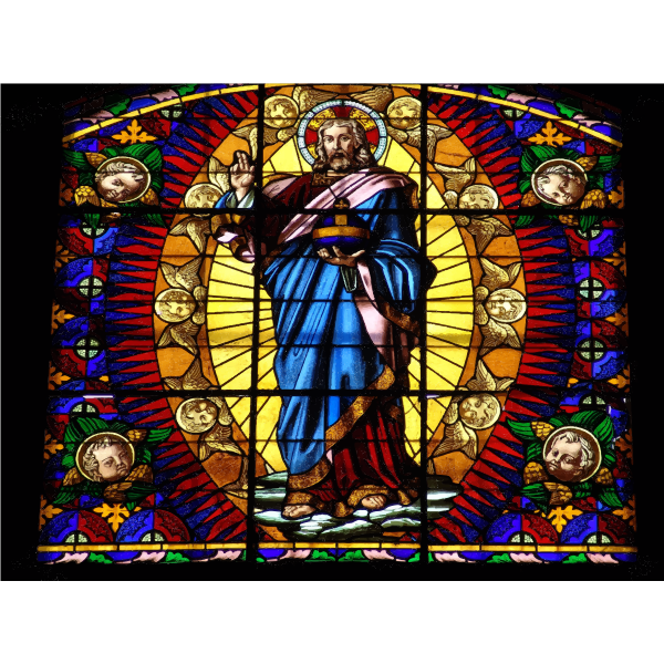 SVG Montalcino Stained Glass Mural