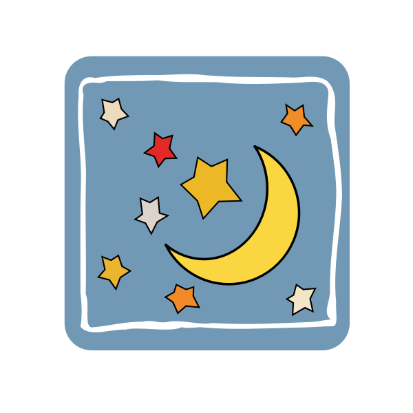 SVG Moon and stars