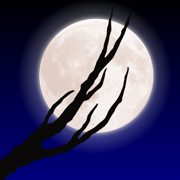 SVG moon branch