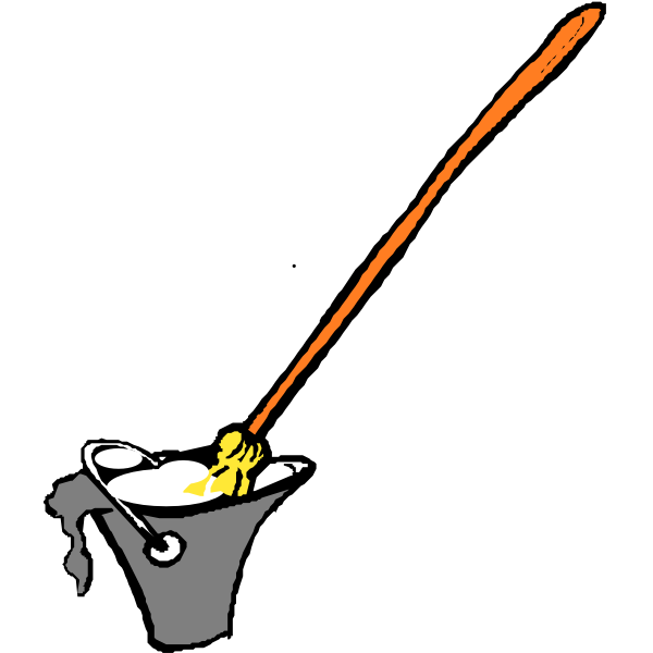 SVG Mop and bucket