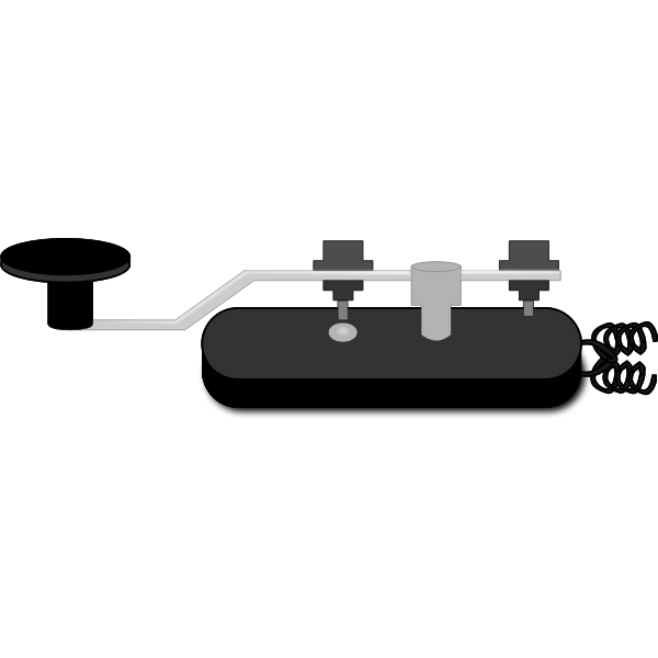 SVG Morse code machine vector drawing