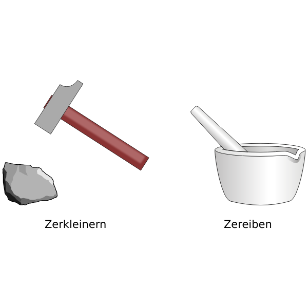 SVG Mortar stone and hammer