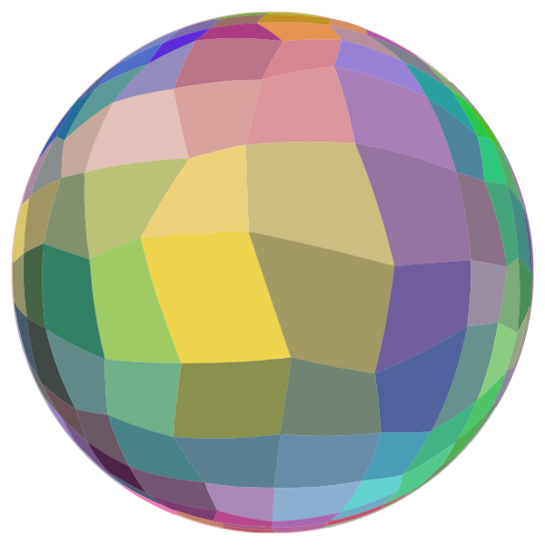 SVG Mosaic Ball On A Diet