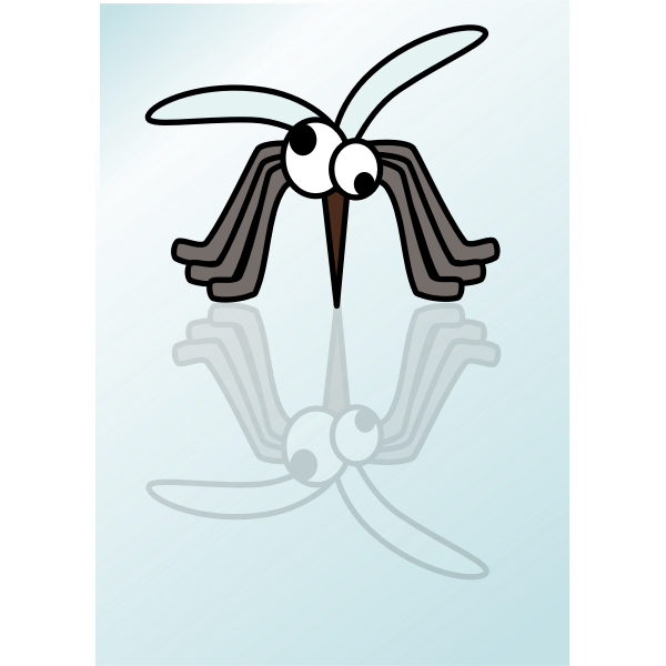SVG Mosquito and shadow