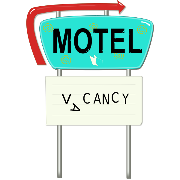 SVG Motel ad vector image