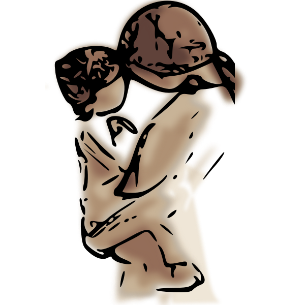 SVG Mother and baby