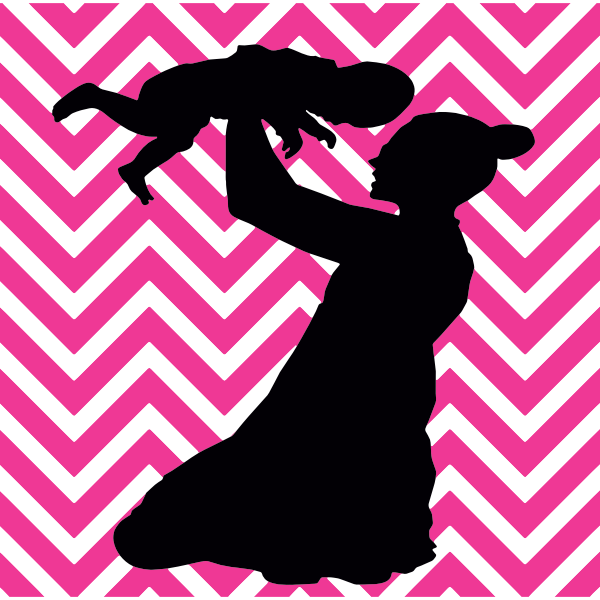 SVG Mother and baby vector