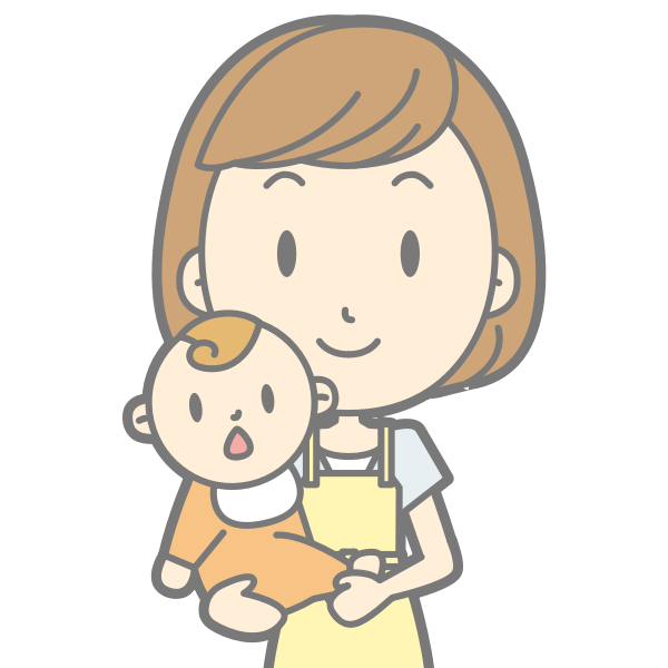 SVG Mother and baby vector illustration
