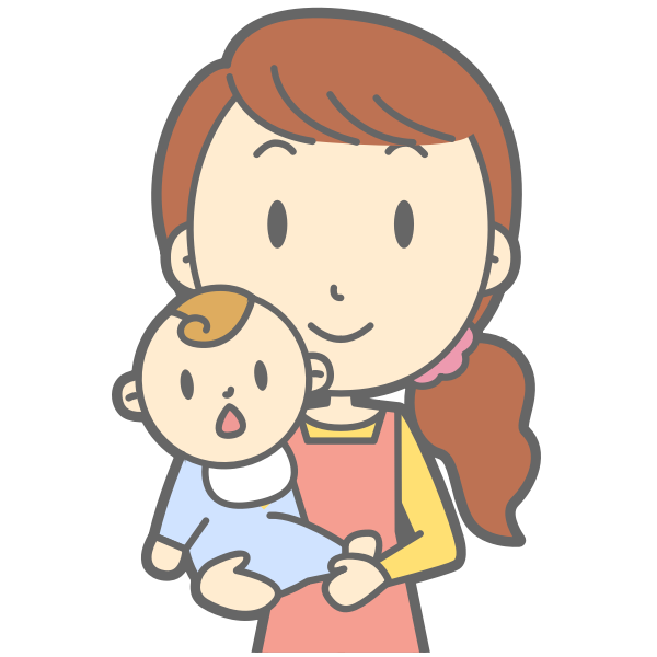 SVG Mother and baby vector image
