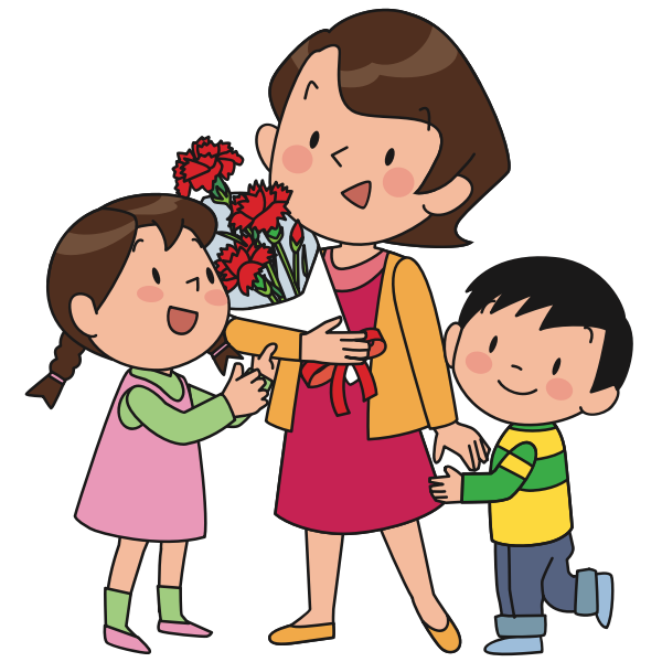 SVG Mother and children