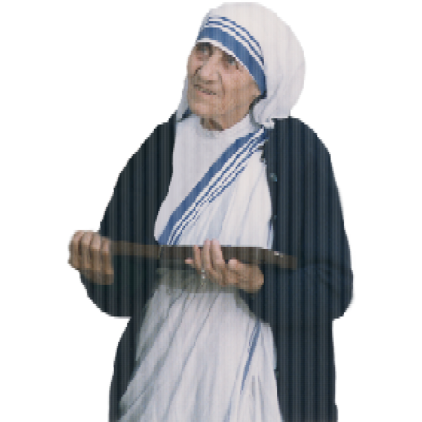 SVG Mother Teresa Mosaic Public Domain