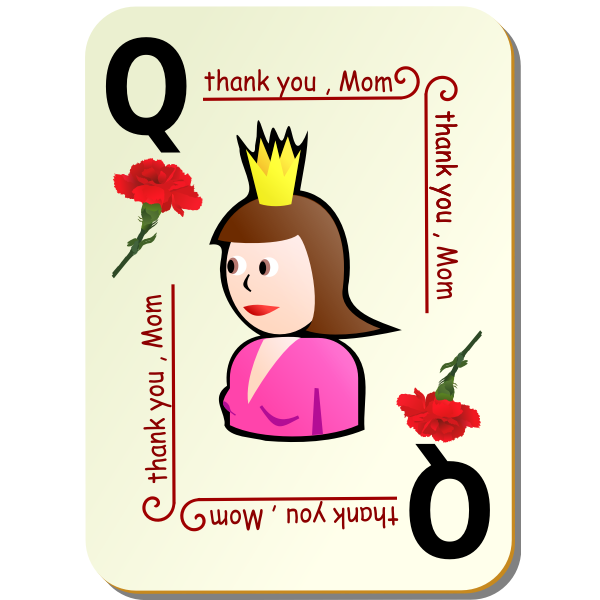 SVG Mother039s Day congratulation card