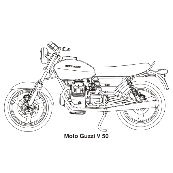 SVG MOTOGUZZI V50 1977