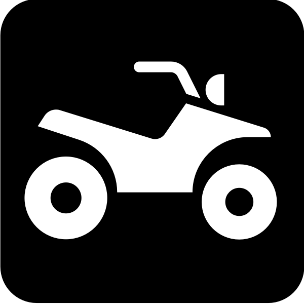 SVG Motorbike lane sign