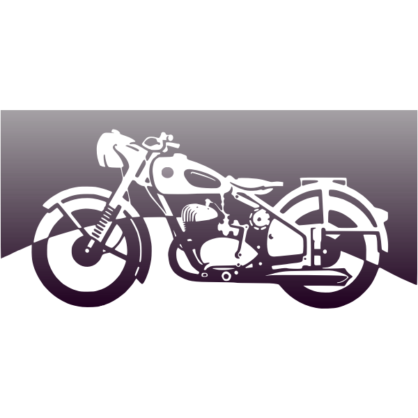 SVG Motorbike of the 1950ies vector
