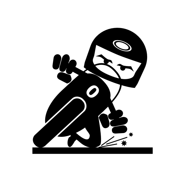 SVG Motorbike rider skidding a knee vector drawing