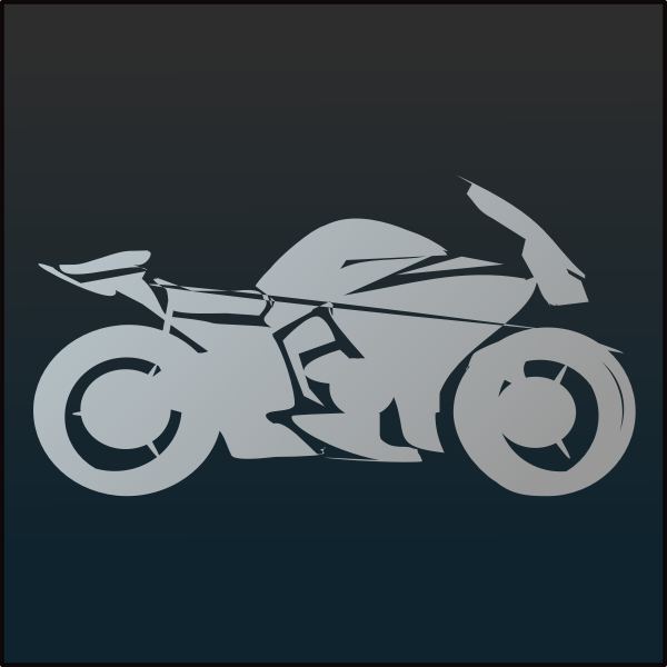 SVG Motorcycle icon vector image