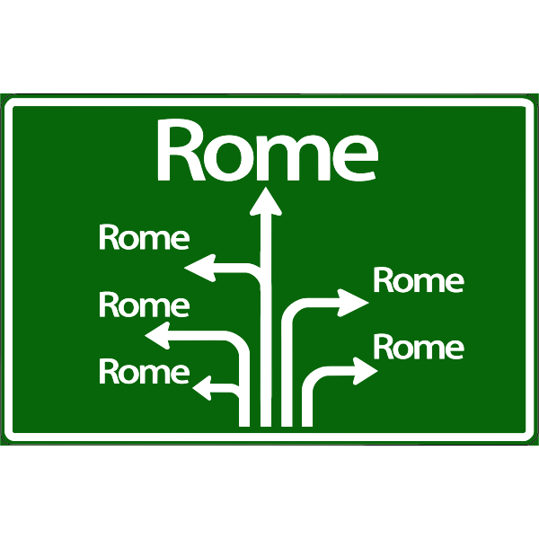 SVG Motorway sign post vector image