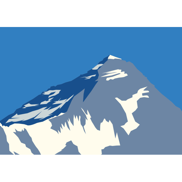 SVG Mount Everest vector image