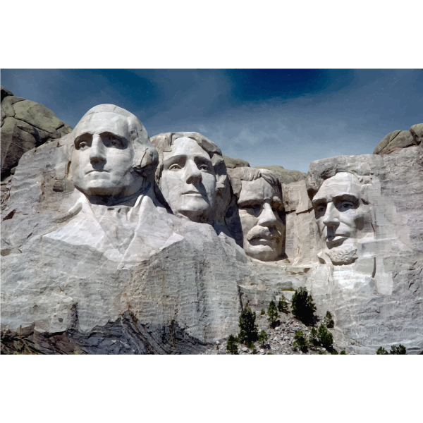 SVG Mount Rushmore National Memorial