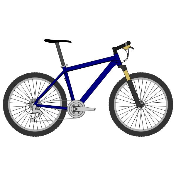SVG Mountain bike vector image