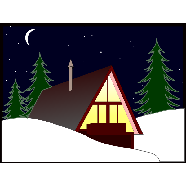 SVG Mountain house