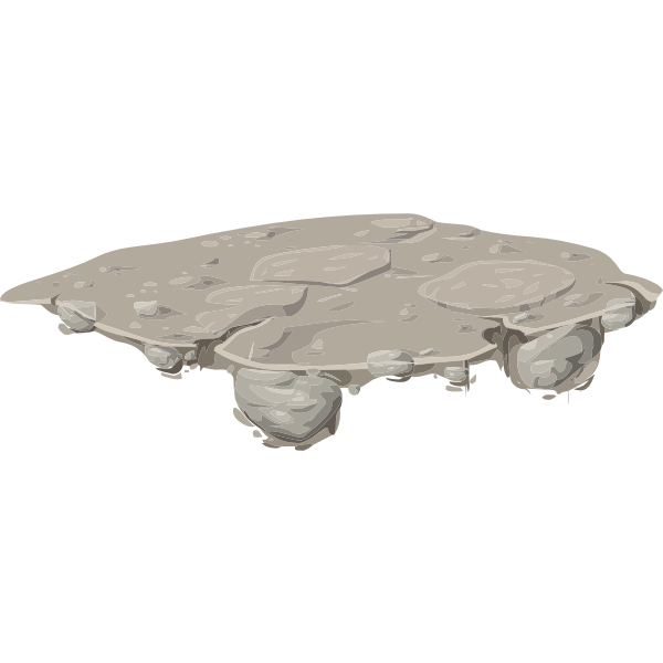 SVG Mountain ice platform