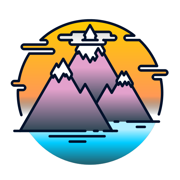 SVG Mountain island
