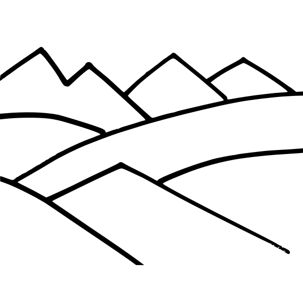 SVG Mountain outlines