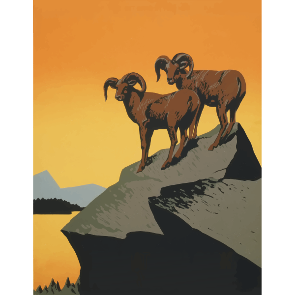 SVG Mountain rams