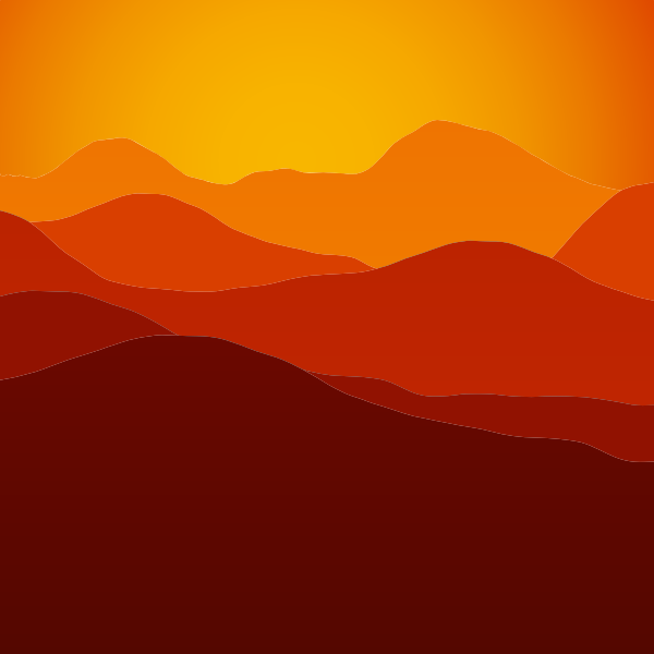SVG Mountains sunset