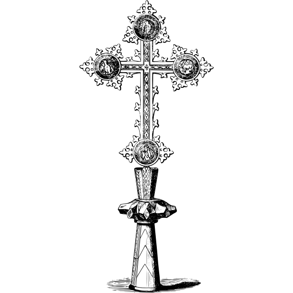 SVG Mounted cross