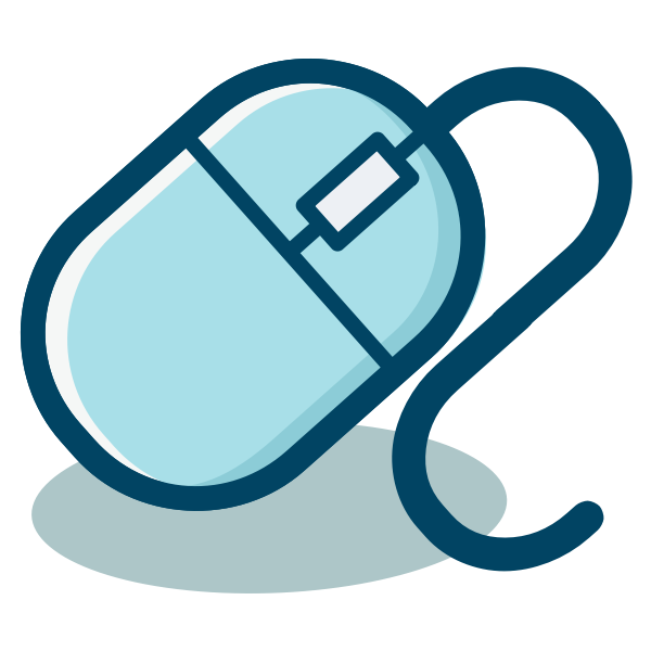 SVG Mouse icon vector image