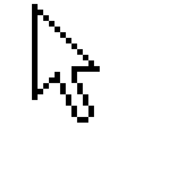 SVG Mouse pointer icon no shadow vector image