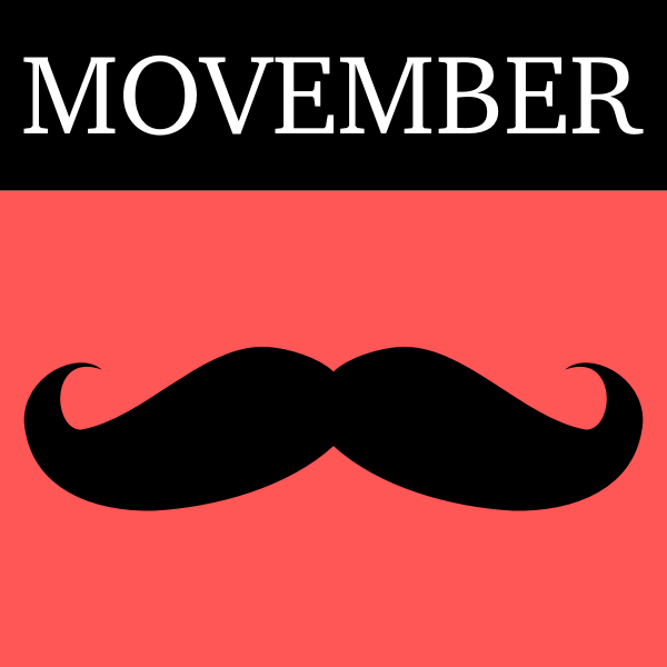 SVG Movember icon vector clip art