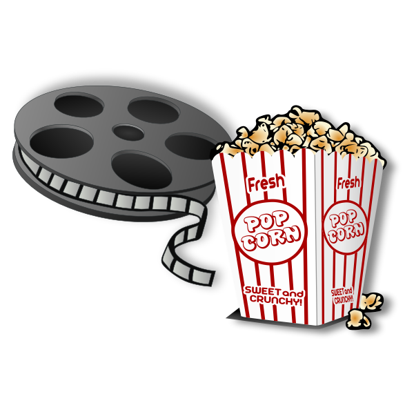 SVG Movie and popcorn