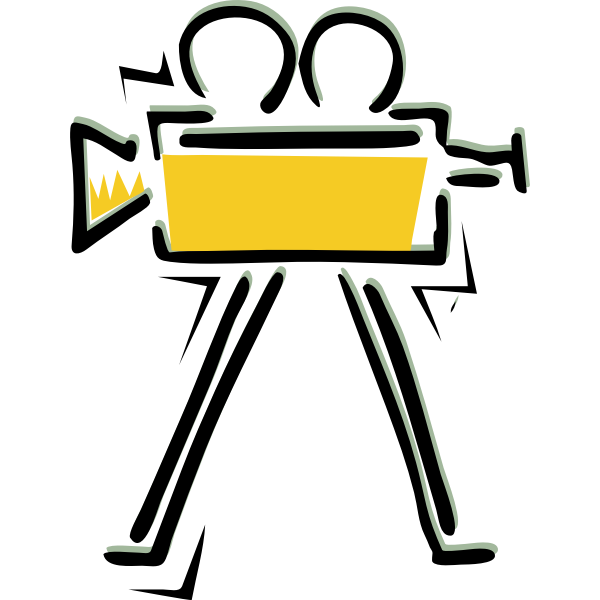 SVG Movie camera recording sign vector image