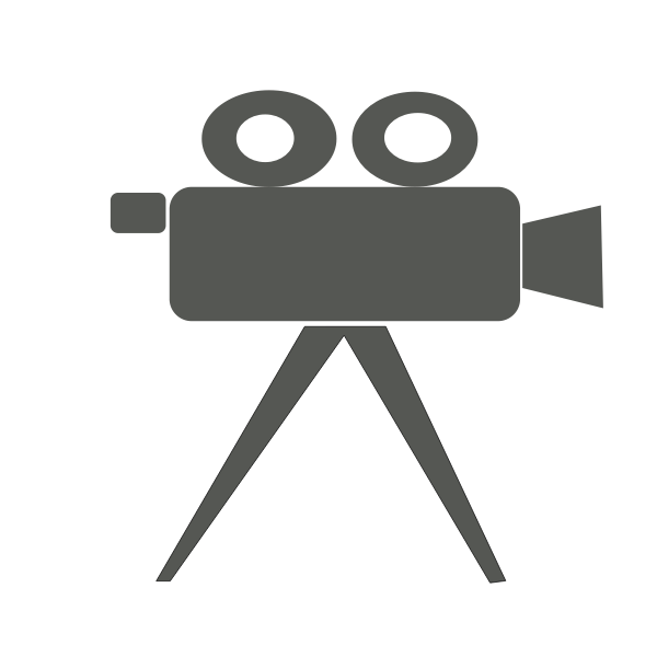 SVG Movie camera vector image