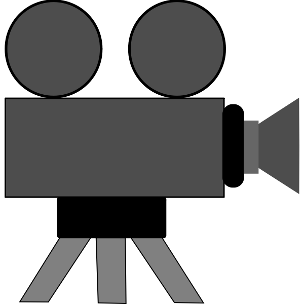 SVG Movie camera webicon vector image