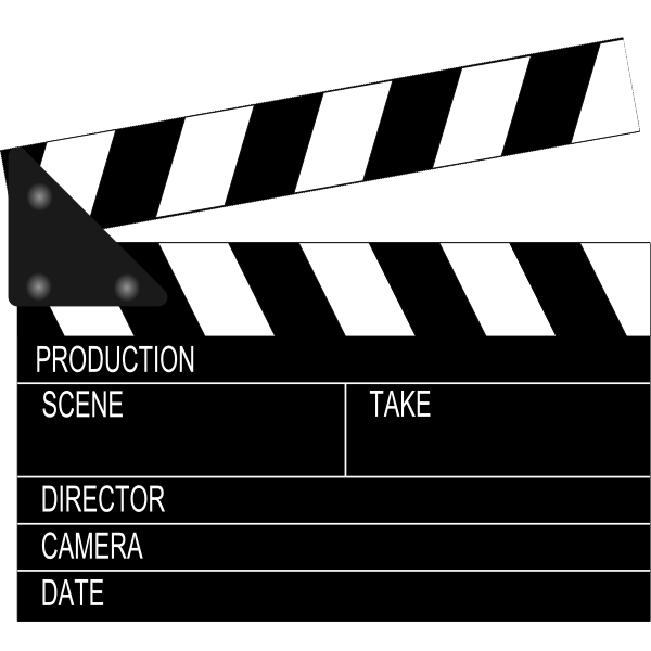 SVG Movie Clapperboard