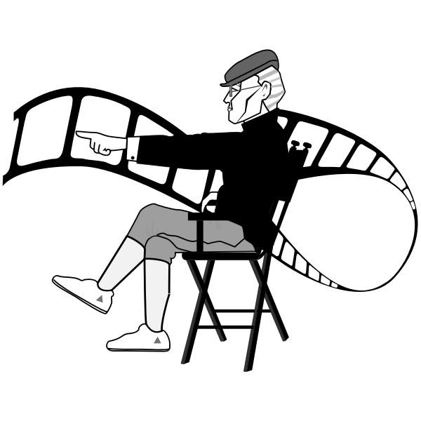 SVG Movie director vector image
