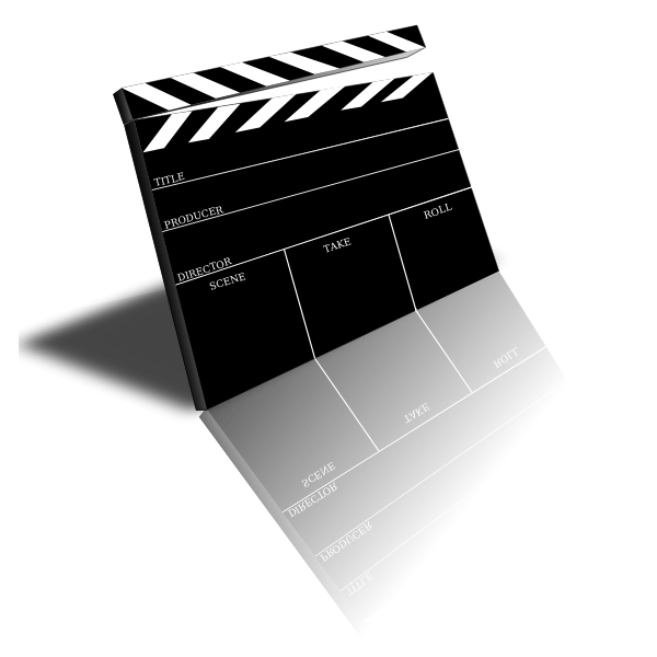 SVG Movie scene slate vector image
