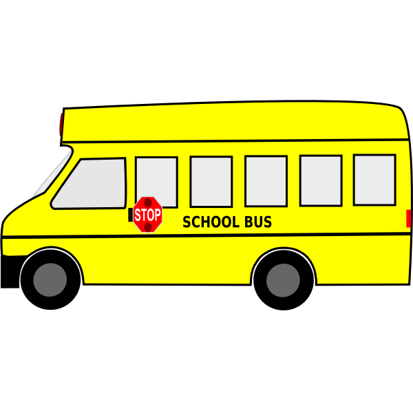 SVG Moving school bus