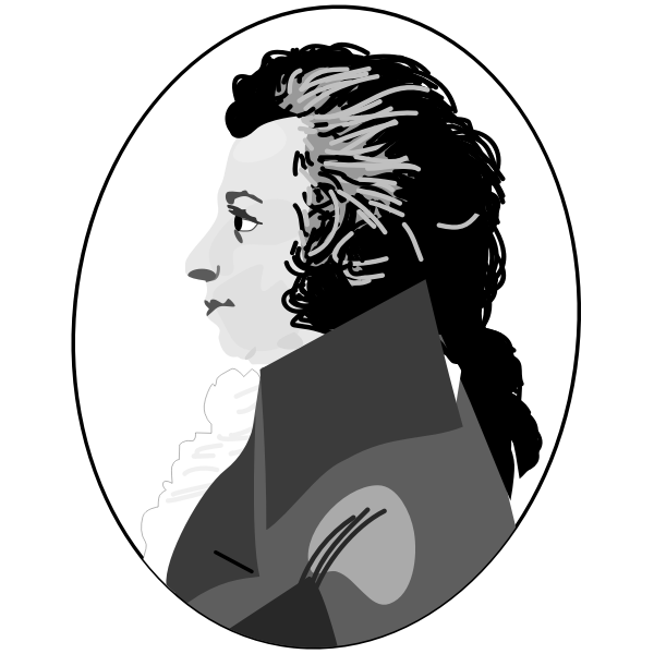 SVG Mozart vector image