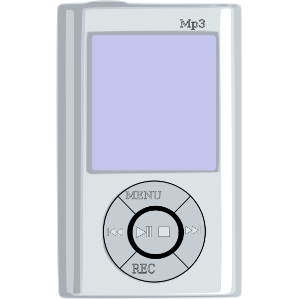 SVG MP3 player vector graphics