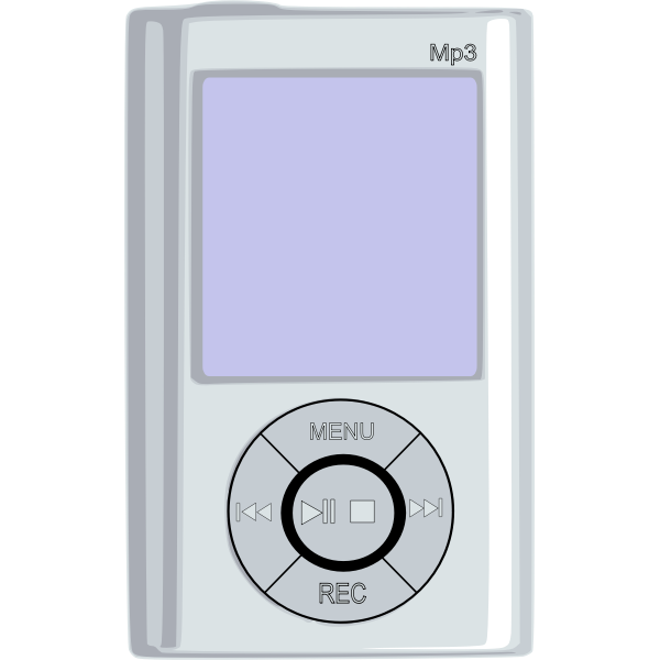 SVG MP3 player vector illustration