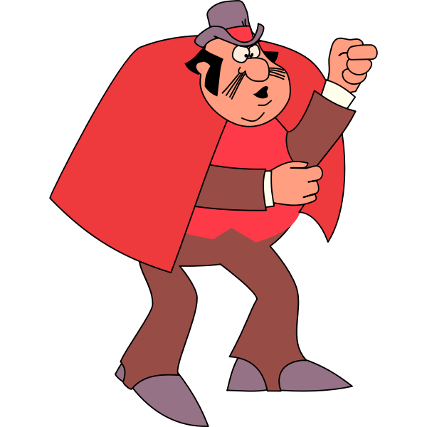 SVG Mr Fix pink man vector illustration