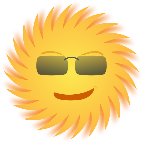 SVG Mr Sun vector image